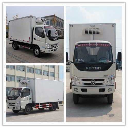 Factory Direct Sale Foton 4X2 Meat Vegetable Food Refrigeration Van Truck for Frozen Food 