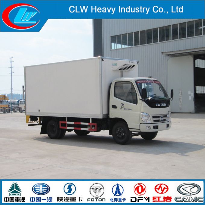 Foton 4*2 2t Refrigerator Van Truck for Sale 