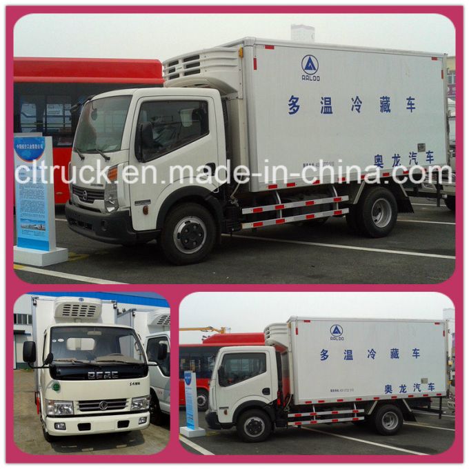 Freezers Type Dongfeng 95HP 4X2 Mini Refrigerator Truck 