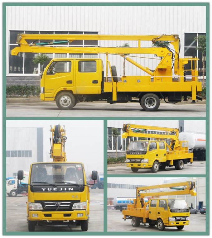 4*2 Overhead Working Truck Hydraulic Aerial Cage 