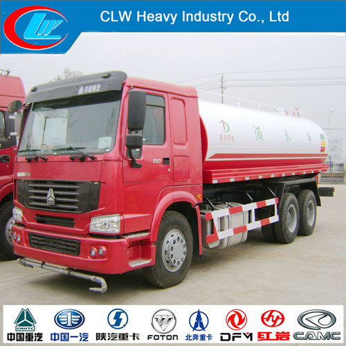 HOWO 13~15cbm 6X4 Water Sprinkler Truck for Cleaning 