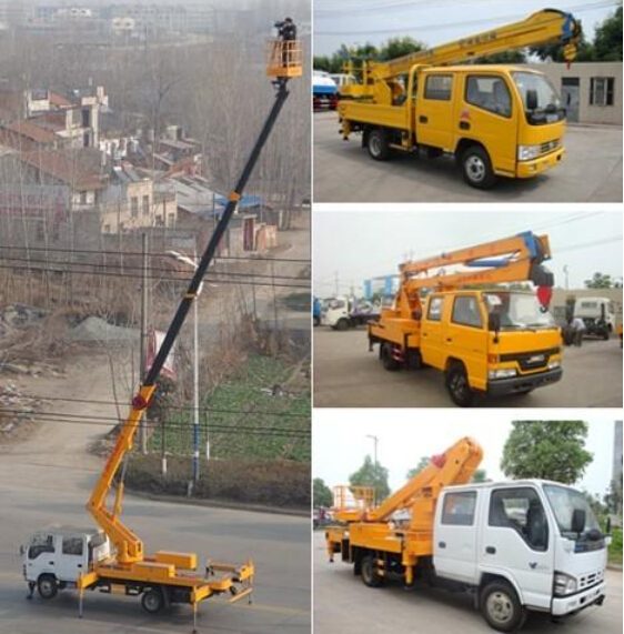 Jmc 14 Meters Overhead Working Truck Cherry Picker 