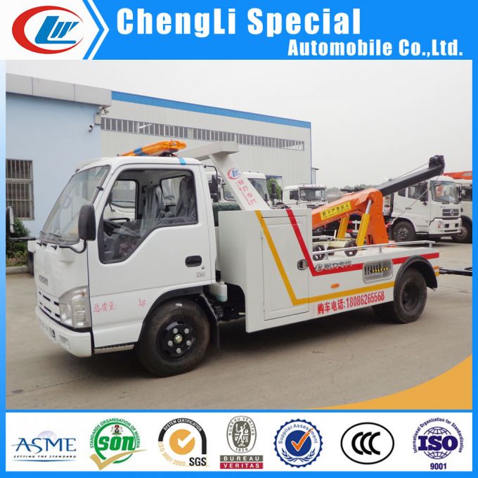 China Isuzu 6-Wheel 3t 5ton Wrecker Tow Truck for Sale 