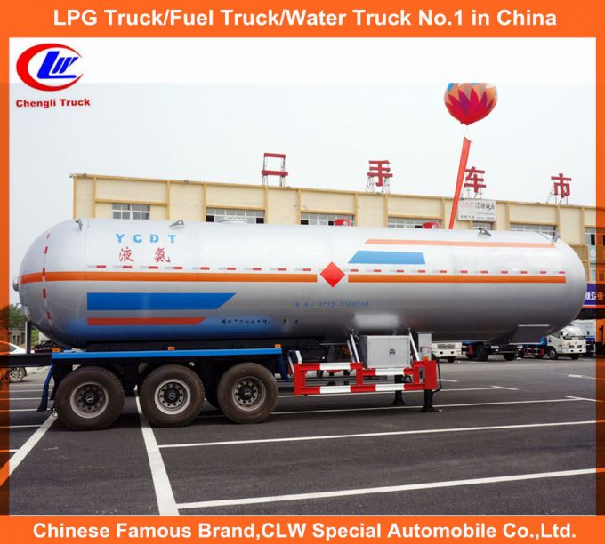 25t LPG Cooking Gas Delivery Truck 60m3 LPG Tank Trailer 