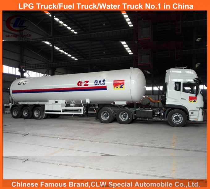 45cbm/20ton Propane Cooking Gas Transport LPG Mobile Tank Trailer 