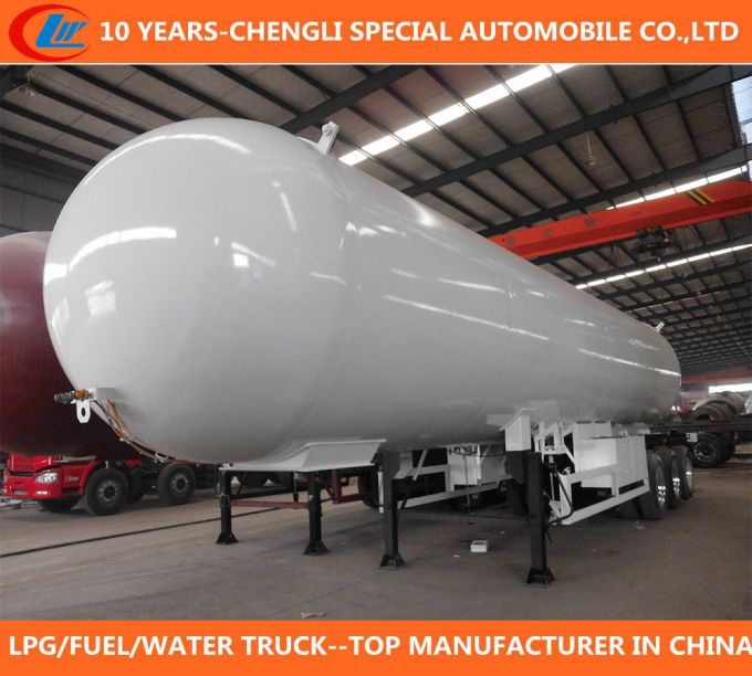 China Manufacture New 3 Axle 50cbm 56cbm LPG Tank Trailer for Sale 