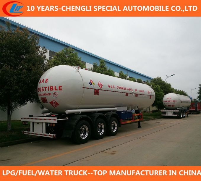 3 Axle 60cbm 30t LPG Tank Trailer for Sale 