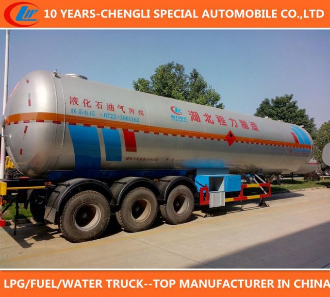 China Manufacturer Competitive Price 3 Axle 50cbm LPG Tank Trailer 