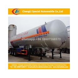 Tri-Axles 56 Cbm LPG Gas Cylinder Pressure Vessel Semi Trailer