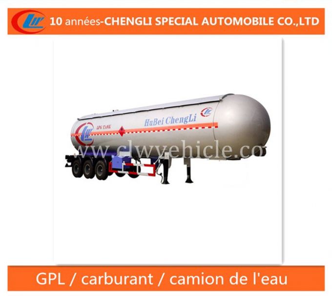 30t LPG Tank Semi Trailer 59.52cbm LPG Delivery Trailer for Nigeria 