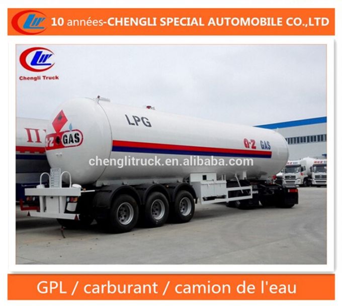 56000L LPG Semi Trailer 56cbm LPG Delivery Trailer 