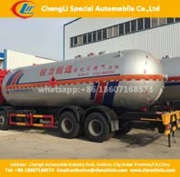 2axles 40, 000liters LPG Gas Cyliner Storage Tanker Trailer 