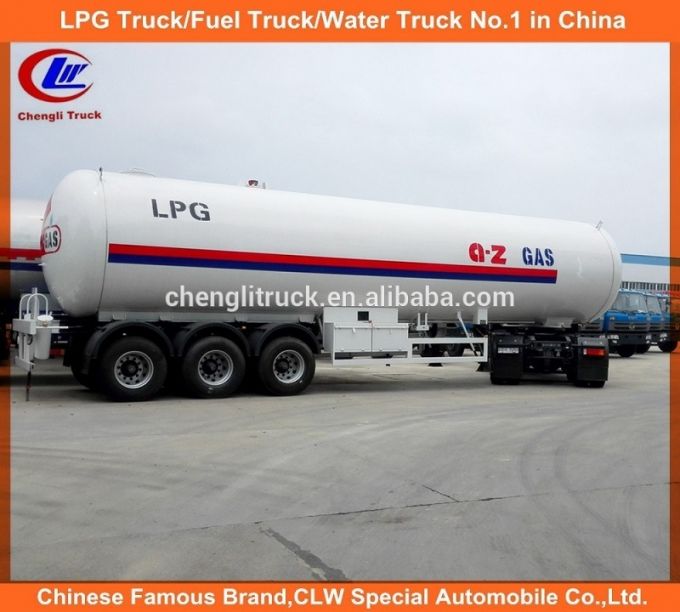 56cbm LPG Semi Trailer 56000L LPG Transport Trailer for Sale 