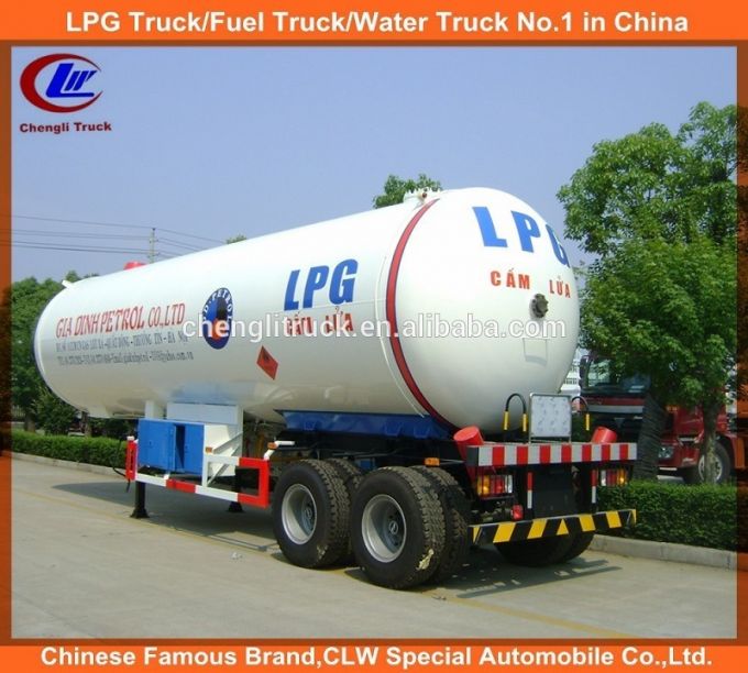 Heavy Duty 2 Axles 40cbm/20t LPG Tanker Semi Trailer 