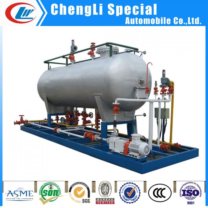 10tons LPG Auto Gas Tank Filling Skid Station for Nigeria Market 