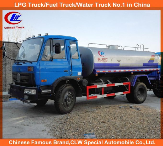 Dongfeng 4X2 10000L 12000L Water Spray Truck Water Tank Truck for Road Washing 