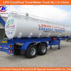 2 Axle 35000liters Stainless Steel Fuel Tank Truck Trailer