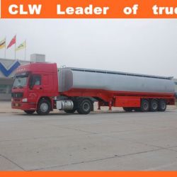 Three Axles Heavy Allumium Fuel Truck-Trailer