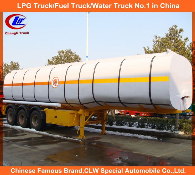 3 Axle 45000liters Carbon Steel Fuel Tank Semi-Trailer 