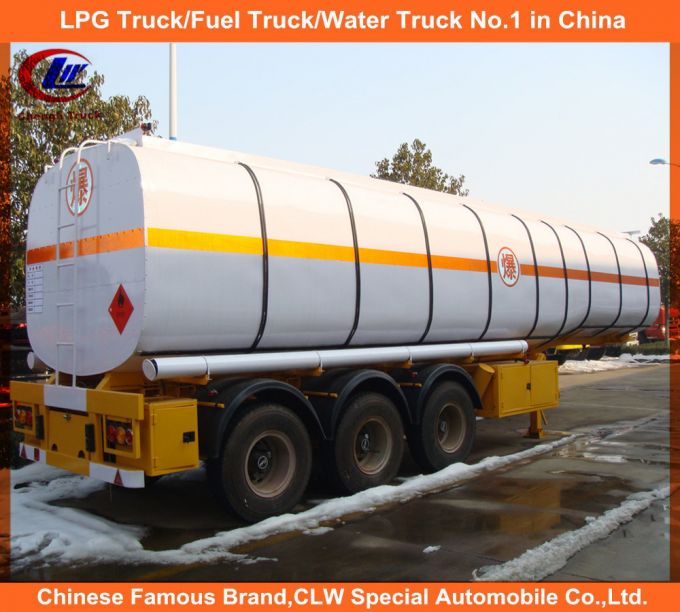 3 Axle 45000liters Carbon Steel Oil Tanker Semi-Trailer 