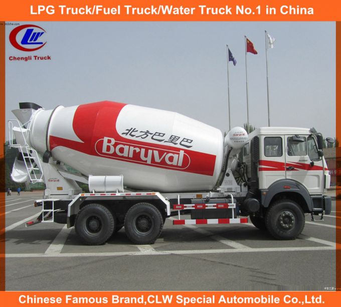 Heavy Duty 8cbm North Benz Concrete Mixer Truck for Sale 