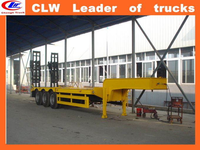 Exported African 3 Axle High Tensile Semitrailer Tri-Axle 