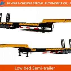 3 Axles Low Bed Semi Trailer for Sale