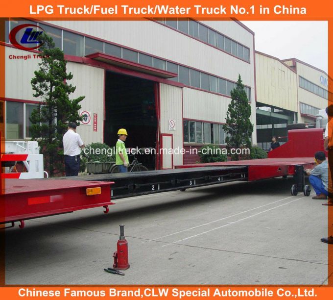 Heavy Duty 2 Axle Extendable Flatbed Semi-Trailer 