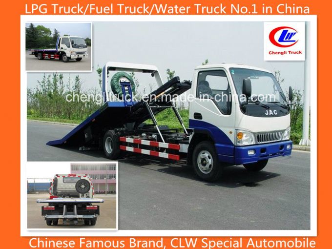 Mini JAC 4X2 2tons Flatbed Type Road Tow Wrecker Truck 