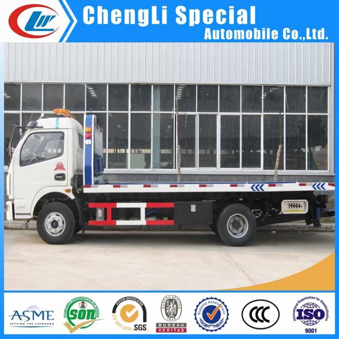 4*2 Flatform Tow Wrecker Truck 5tons for Sale 