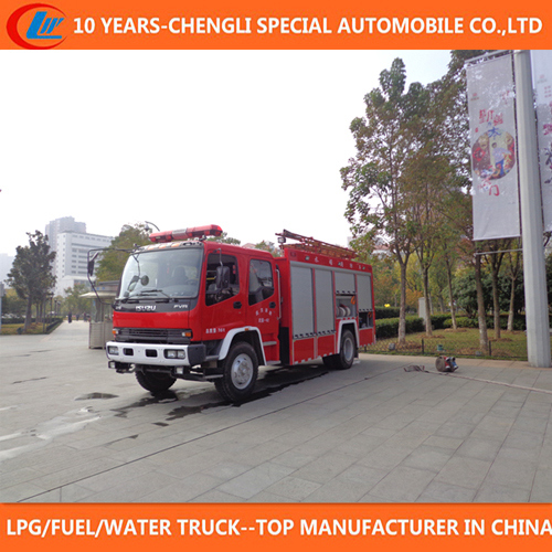 6 Wheels Adopts Japanese Brand Chassis Fire Truck for Sale 