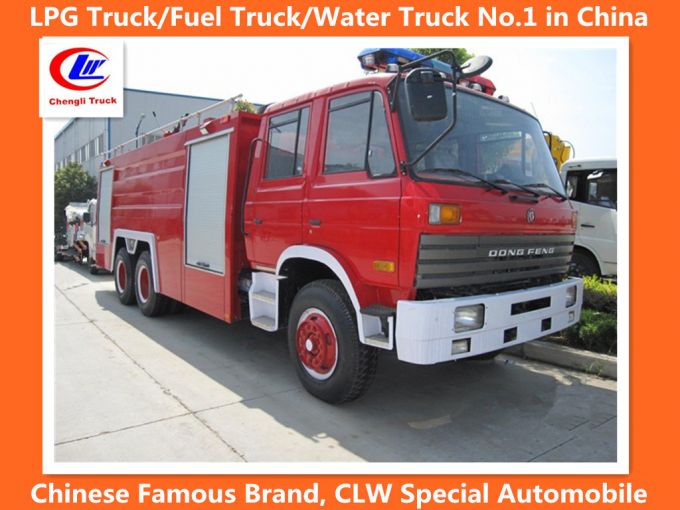 Heavy Duty Dongfeng 6*4 Water Tank Foam Fire Pump Truck for Sale 