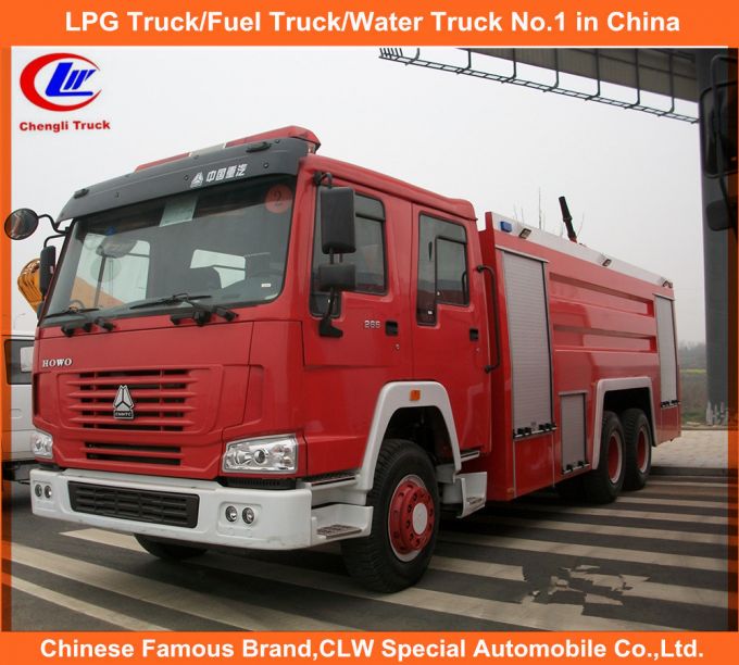 Heavy Duty Sinotruk Sino HOWO Water Foam Tanker Rescue Fire Fighting Trucks 12, 000 Liters for Sale 