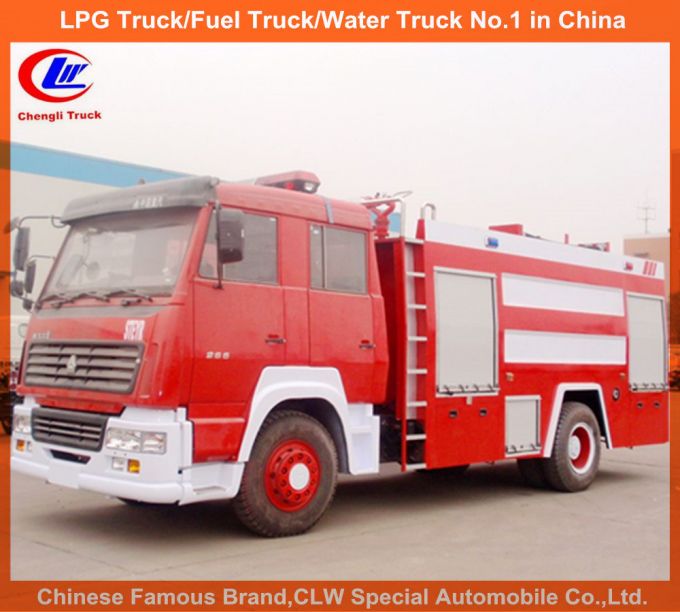 Heavy Duty Sinotruk HOWO 7000 Liters Water Foam Fire Fighting Trucks 