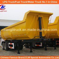 2 Axle 24cbm U-Shape End Tipper Truck Semi Trailer