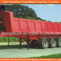 Heavy Duty Tri-Axle Square End Tipping Dumper Truck Trailer