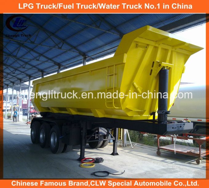 Heavy Duty 3-Axle 25cbm Dump Trailer End Tipper Semi Trailer 