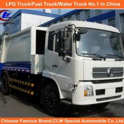 Heavy 6 Wheels Dongfeng Tianjin 6tons Compressed Garbage Truck 8m3 Compactor Garbage Truck