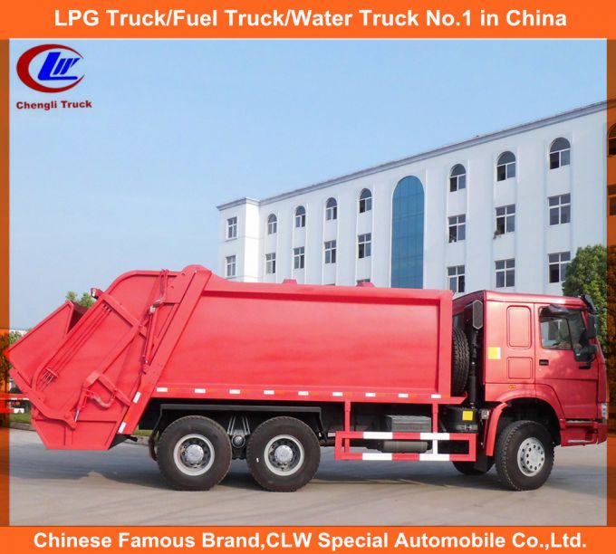 10mt 15mt Payload Sinotruk HOWO Compress Garbage Truck 