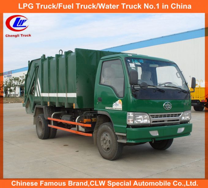 130HP 170HP Faw 4*2 Compressed Garbage Truck 