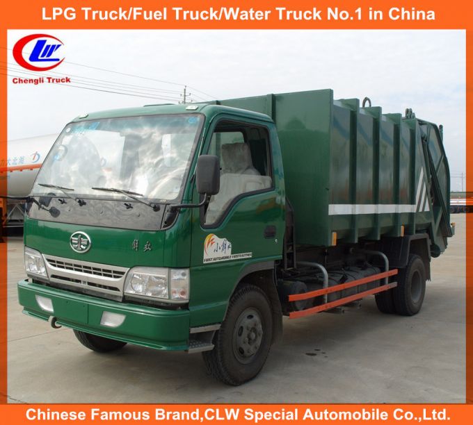 3tons 5tons Faw Compactor Garbage Truck 