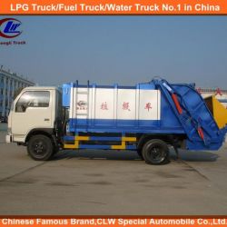 4X2 4cbm Dongfeng Waste Container Truck Garbage Compactor Truck