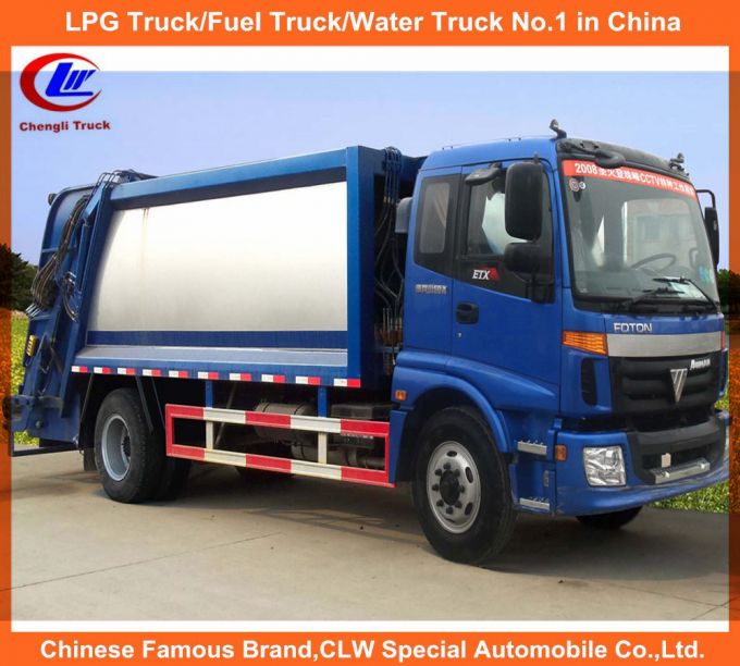 Foton 4X2 10000litres Waste Food Garbage Compactor Truck 