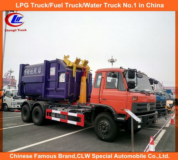 Dongfeng 6X4 12-18cbm Mobile Garbage Truck 