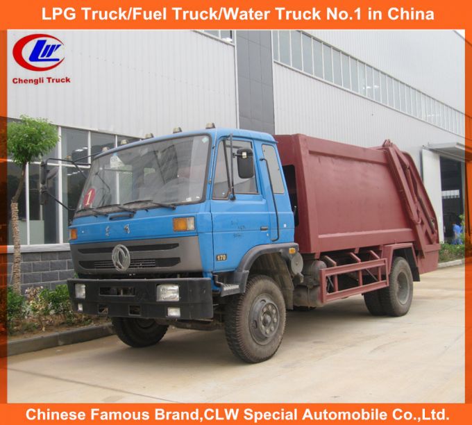 130HP 170HP Dongfeng Compressed Garbage Truck 