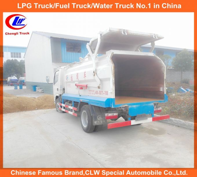 Mini 4X2 Dongfeng Sealed Rear Dump Garbage Truck 