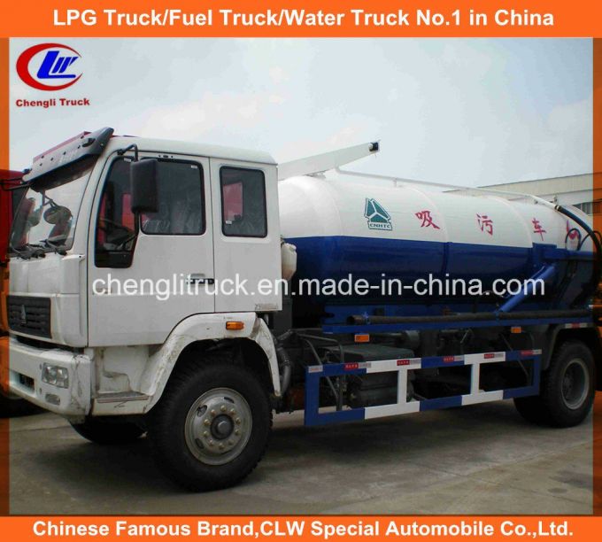 6 Wheel 8cbm-10cbm Sinotruk HOWO Sludge Suction Truck 