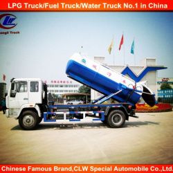 Dongfeng 6 Wheeler Sewage Suction Truck, Small Sludge Suction Truck