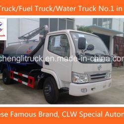 4X2 3cbm 5cbm Cleaning Tanker Dongfeng Sewage Suction Truck