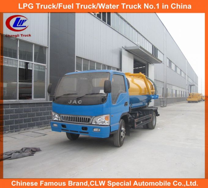 China 4X2 JAC Sewage Suction Truck 5cbm Sewage Truck 